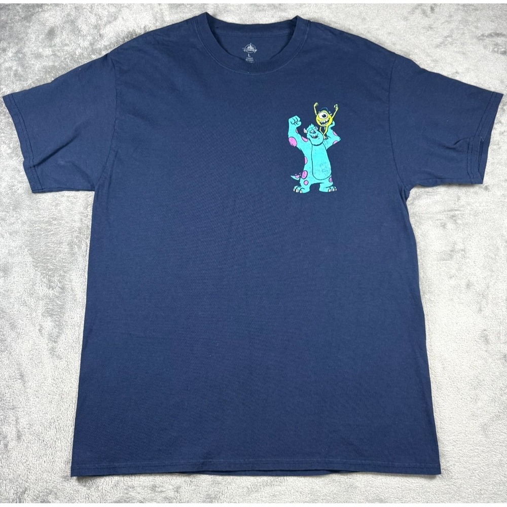 Disney Pixar Monsters University Graphic T-Shirt Navy Size Large RN129855